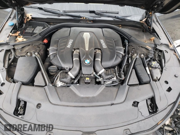 2016 BMW 7 Series 750i xDrive with VIN WBA7F2C54GG415272, listed as a Copart auction lot 86573664 with Not provided miles and Salvage title. Bid and sale history available at DreamBid. Image 11.