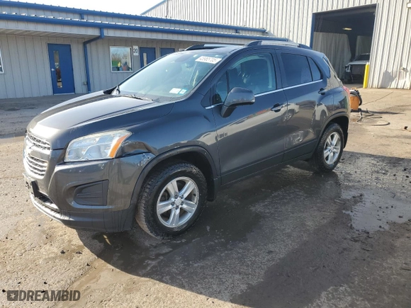 2016 Chevrolet Trax LT with VIN 3GNCJPSB2GL213389, listed as a Copart auction lot 48965705 with 105,180 mi miles and Salvage Title. Bid and sale history available at carsss.com. Image 1.
