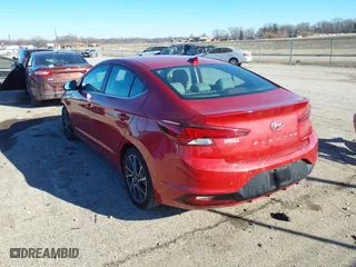 2019 Hyundai Elantra SEL with VIN 5NPD84LF1KH416064, listed as a IAAI auction lot 41427740 with 89,740 mi miles. Bid and sale history available at carsss.com. Image 3.