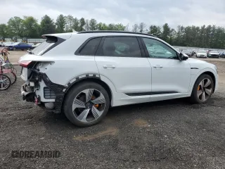 2023 Audi e-tron Premium Plus with VIN WA1LAAGE4PB003588, listed as a Copart auction lot 56502595 with 13,866 mi miles and Salvage title. Bid and sale history available at DreamBid. Image 3.