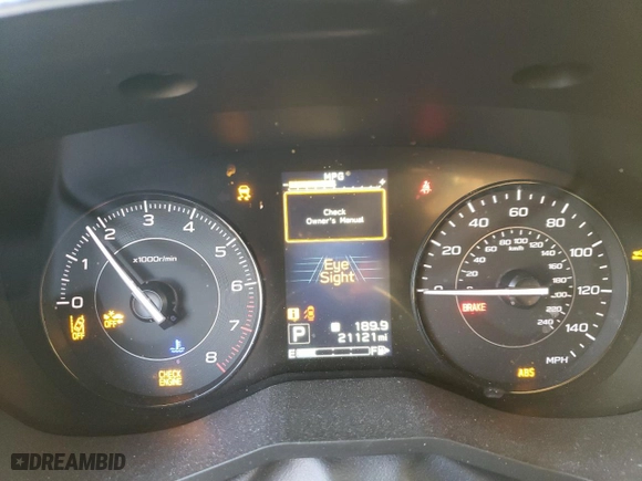 2022 Subaru Impreza with VIN 4S3GTAB6XN3711983, listed as a Copart auction lot 49180345 with 21,121 mi miles and Salvage Title. Bid and sale history available at carsss.com. Image 9.
