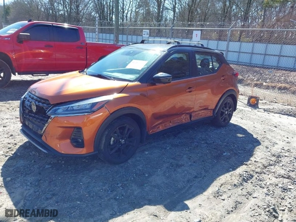 2021 Nissan Kicks SR with VIN 3N1CP5DV3ML522984, listed as a IAAI auction lot 41497996 with 28,236 mi miles. Bid and sale history available at carsss.com. Image 2.