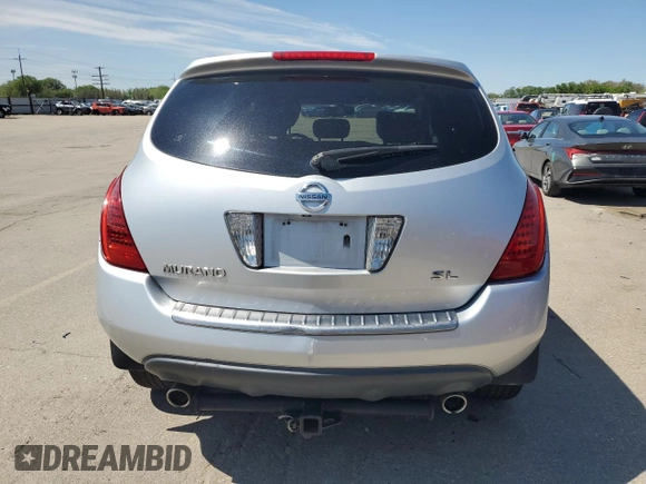 2006 Nissan Murano S z VIN JN8AZ08T36W419298, wystawiony jako Copart lot #55935635 z przebiegiem 180 584 mil mil oraz Szkoda całkowita • Salvage title. Historia ofert i sprzedaży dostępna na DreamBid. Obrazek 6.