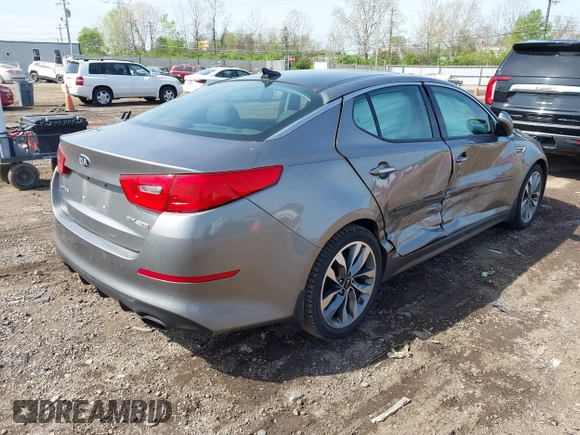 2014 Kia Optima SXL Turbo with VIN 5XXGR4A62EG323308, listed as a IAAI auction lot 42069853 with 118,168 mi miles and . Bid and sale history available at DreamBid. Image 4.