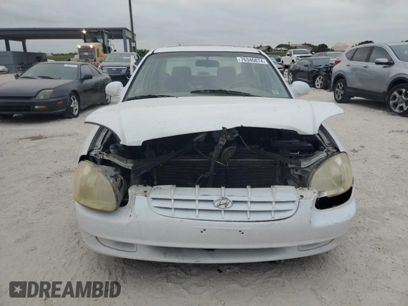 2000 Hyundai Sonata GLS with VIN KMHWF35V0YA347621, listed as a Copart auction lot 76346874 with 164,489 mi miles and Salvage Title. Bid and sale history available at carsss.com. Image 5.
