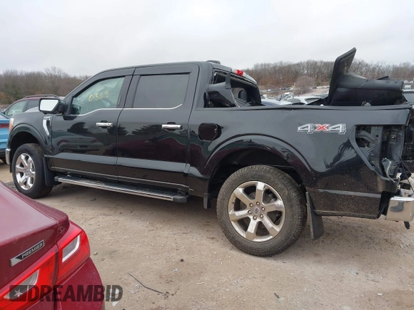 2021 Ford F-150 XL with VIN 1FTFW1E80MFC23042, listed as a IAAI auction lot 41480809 with 1 mi miles. Bid and sale history available at carsss.com. Image 13.