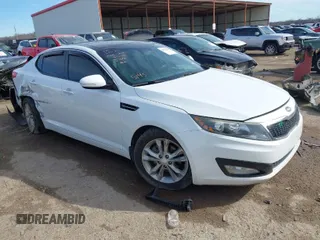 2012 Kia Optima EX with VIN 5XXGN4A70CG065145, listed as a IAAI auction lot 41674539 with 107,620 mi miles. Bid and sale history available at carsss.com. Image 1.