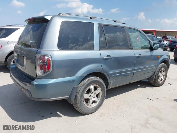 2007 Honda Pilot EX-L with VIN 5FNYF28597B037850, listed as a IAAI auction lot 41879048 with 194,089 mi miles. Bid and sale history available at carsss.com. Image 4.