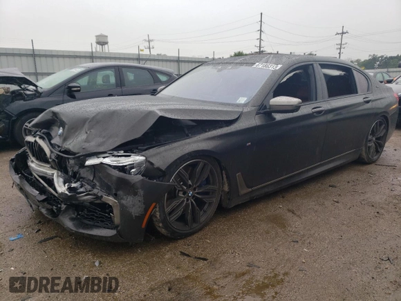 2018 BMW 7 Series M760i xDrive with VIN WBA7H6C5XJG614982, listed as a Copart auction lot 67186313 with 0 mi miles. Bid and sale history available at carsss.com. Image 1.