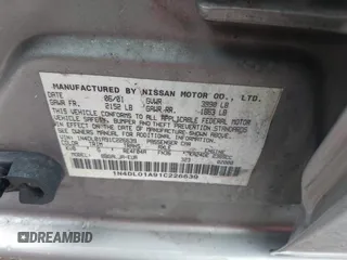 2001 Nissan Altima GXE with VIN 1N4DL01A91C226639, listed as a IAAI auction lot 41155439 with 197,939 mi miles. Bid and sale history available at carsss.com. Image 9.