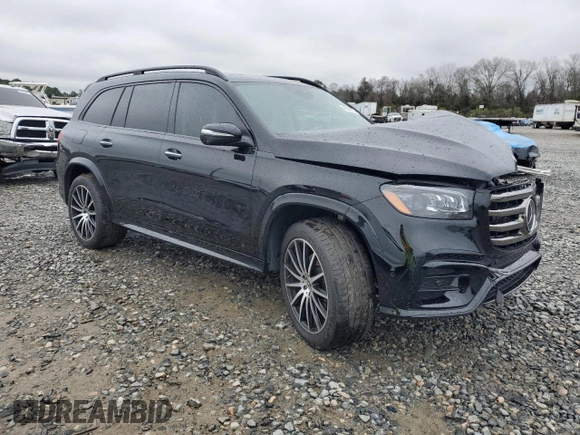 2024 Mercedes-Benz GLS 450 with VIN 4JGFF5KEXRB145672, listed as a Copart auction lot 46038015 with 15,864 mi miles and Salvage Title. Bid and sale history available at DreamBid. Image 4.