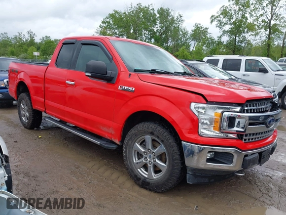 2018 Ford F-150 XL with VIN 1FTEX1EP6JFE63109, listed as a IAAI auction lot 42293426 with 55,516 mi miles and . Bid and sale history available at DreamBid. Image 1.