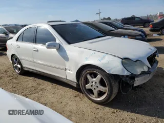 2006 Mercedes-Benz C 230 Sport with VIN WDBRF52H76F792822, listed as a Copart auction lot 50024555 with 191,651 mi miles and Salvage Title. Bid and sale history available at carsss.com. Image 4.
