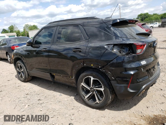 2021 Chevrolet TrailBlazer RS with VIN KL79MUSL4MB123432, listed as a Copart auction lot 54583453 with 21,949 mi miles. Bid and sale history available at carsss.com. Image 2.