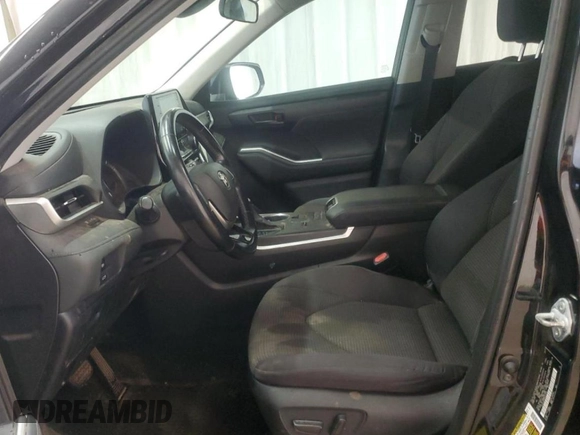 2021 Toyota Highlander L with VIN 5TDZZRAH8MS521752, listed as a Copart auction lot 86486854 with 77,367 mi miles and Clean title. Bid and sale history available at DreamBid. Image 7.