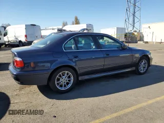 2003 BMW 5 Series 525iA with VIN WBADT43403G027741, listed as a Copart auction lot 83449434 with 183,850 mi miles and Clean Title. Bid and sale history available at carsss.com. Image 3.