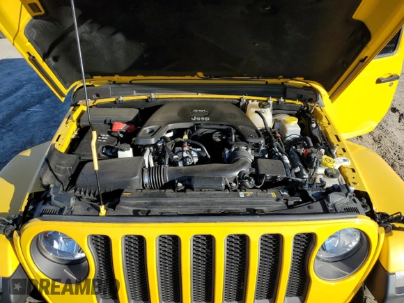 2021 Jeep Wrangler Unlimited Sport Altitude with VIN 1C4HJXDG4MW667091, listed as a Copart auction lot 44780105 with Not Provided miles and Salvage Title. Bid and sale history available at carsss.com. Image 12.