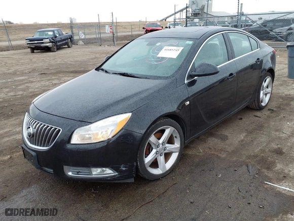 2011 Buick Regal CXL Turbo TO2 with VIN W04GW5EV6B1071368, listed as a IAAI auction lot 41685245 with 144,009 mi miles. Bid and sale history available at carsss.com. Image 2.