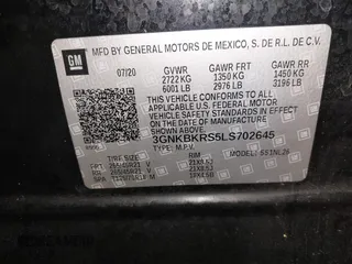 2020 Chevrolet Blazer RS z VIN 3GNKBKRS5LS702645, wystawiony jako IAAI lot #42589833 z przebiegiem 58 994 mil mil oraz . Historia ofert i sprzedaży dostępna na DreamBid. Obrazek 9.