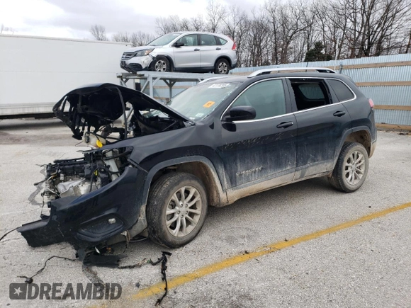 2019 Jeep Cherokee Latitude with VIN 1C4PJLCB2KD297214, listed as a Copart auction lot 42178295 with Not Provided miles and Salvage Title. Bid and sale history available at DreamBid. Image 1.