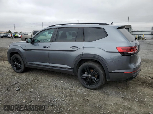 2023 Volkswagen Atlas SEL R-Line Black with VIN 1V2SR2CA0PC552989, listed as a Copart auction lot 78091744 with 37,644 mi miles and Salvage title. Bid and sale history available at DreamBid. Image 2.
