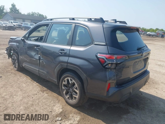 2025 Subaru Forester with VIN JF2SLDAC6SH413255, listed as a IAAI auction lot 42456317 with 1,751 mi miles and . Bid and sale history available at DreamBid. Image 3.