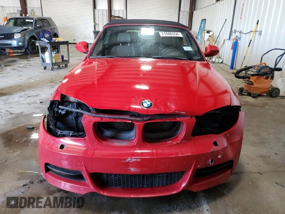 2012 BMW 1 Series 135i with VIN WBAUN7C55CVM26371, listed as a Copart auction lot 71600354 with Not provided miles and Salvage title. Bid and sale history available at DreamBid. Image 5.