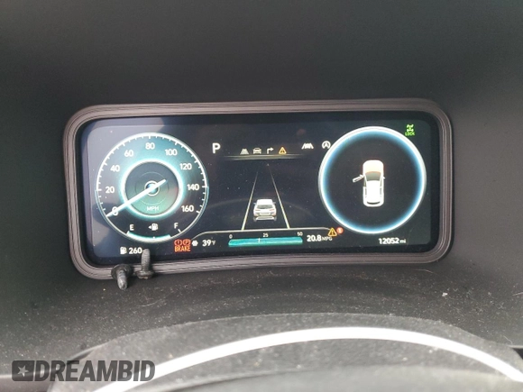 2023 Hyundai Kona N Line with VIN KM8K3CA39PU007313, listed as a Copart auction lot 87657315 with 12,052 mi miles and Salvage Title. Bid and sale history available at carsss.com. Image 9.
