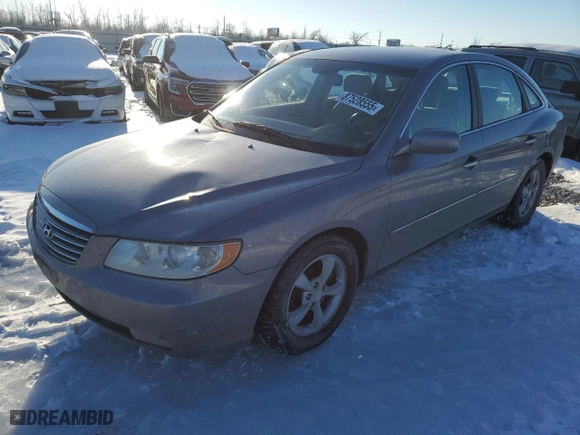 2007 Hyundai Azera GLS with VIN KMHFC46D67A222464, listed as a Copart auction lot 87528555 with 217,318 mi miles and Clean Title. Bid and sale history available at carsss.com. Image 1.