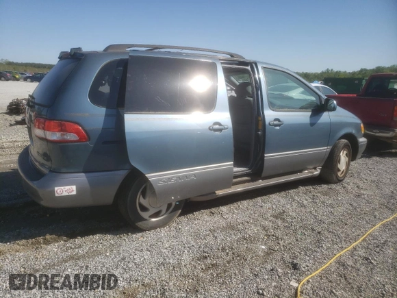 2002 Toyota Sienna LE with VIN 4T3ZF13C22U497021, listed as a Copart auction lot 52571055 with 232,973 mi miles and Salvage Title. Bid and sale history available at DreamBid. Image 3.