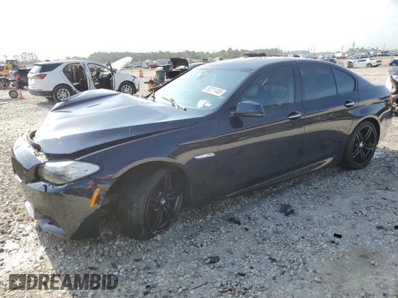 2013 BMW 5 Series 550i xDrive z VIN WBAFU9C59DDY72859, wystawiony jako Copart lot #56211465 z przebiegiem 98 620 mil mil oraz Szkoda całkowita • Salvage title. Historia ofert i sprzedaży dostępna na DreamBid. Obrazek 1.