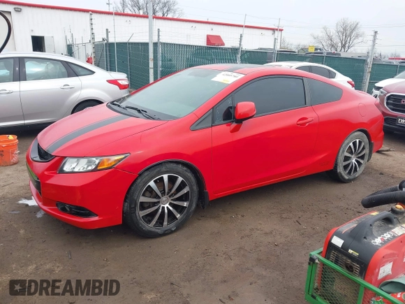 2012 Honda Civic Cpe Si with VIN 2HGFG4A51CH709383, listed as a IAAI auction lot 42005780 with 196,958 mi miles. Bid and sale history available at carsss.com. Image 18.