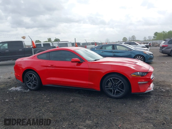 2022 Ford Mustang EcoBoost with VIN 1FA6P8TH4N5102519, listed as a IAAI auction lot 41922347 with 49,454 mi miles. Bid and sale history available at carsss.com. Image 13.