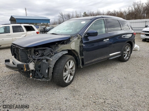 2015 Infiniti QX60 with VIN 5N1AL0MM8FC501455, listed as a Copart auction lot 48022665 with 180,857 mi miles and Salvage Title. Bid and sale history available at carsss.com. Image 1.