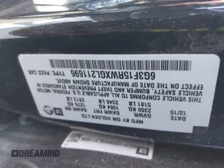 2016 Chevrolet SS with VIN 6G3F15RWXGL211696, listed as a IAAI auction lot 41367707 with 91,129 mi miles. Bid and sale history available at carsss.com. Image 9.
