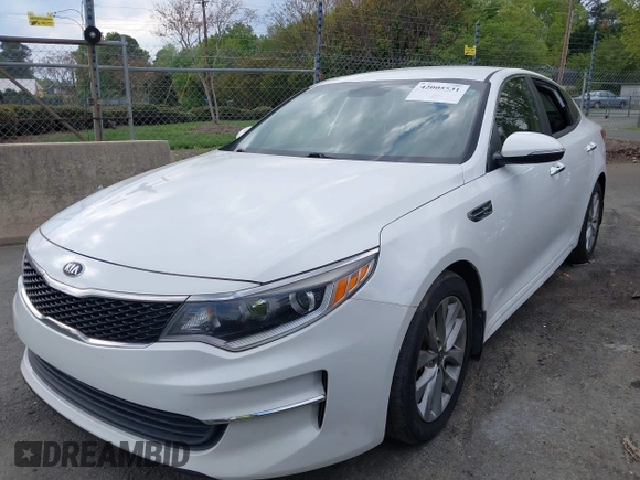 2018 Kia Optima LX with VIN 5XXGT4L30JG256660, listed as a IAAI auction lot 42005531 with 100,337 mi miles and . Bid and sale history available at DreamBid. Image 17.