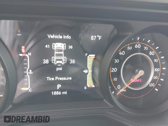 2025 Jeep Wrangler Rubicon with VIN 1C4PJXFNXSW532895, listed as a IAAI auction lot 42694548 with 1,886 mi miles and . Bid and sale history available at DreamBid. Image 7.