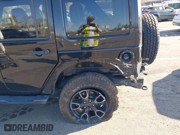 2017 Jeep Wrangler Unlimited Sahara with VIN 1C4BJWEG6HL625415, listed as a IAAI auction lot 42060481 with 56,107 mi miles and . Bid and sale history available at DreamBid. Image 6.