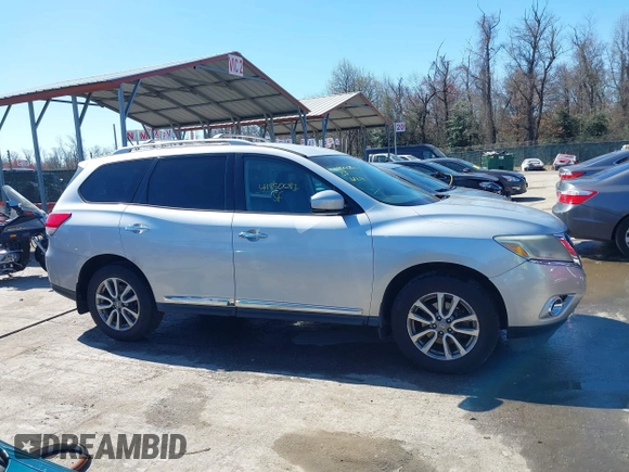 2013 Nissan Pathfinder SL with VIN 5N1AR2MM6DC628809, listed as a IAAI auction lot 41850082 with 129,640 mi miles and . Bid and sale history available at DreamBid. Image 13.