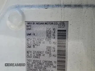 2018 Nissan Rogue SV z VIN 5N1AT2MVXJC725095, wystawiony jako Copart lot #55601775 z przebiegiem 108 581 mil mil oraz Szkoda całkowita • Salvage title. Historia ofert i sprzedaży dostępna na DreamBid. Obrazek 14.