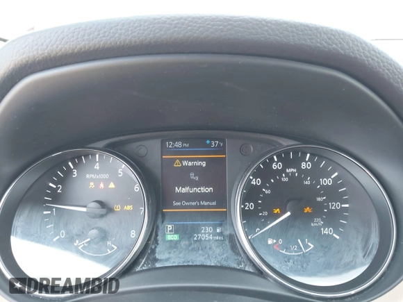2019 Nissan Rogue SV with VIN 5N1AT2MT3KC721034, listed as a IAAI auction lot 41909688 with 27,054 mi miles and . Bid and sale history available at DreamBid. Image 7.