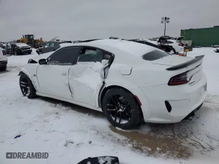 2020 Dodge Charger Scat Pack Widebody with VIN 2C3CDXGJ0LH180335, listed as a Copart auction lot 44685545 with 45,579 mi miles and Salvage Title. Bid and sale history available at carsss.com. Image 2.