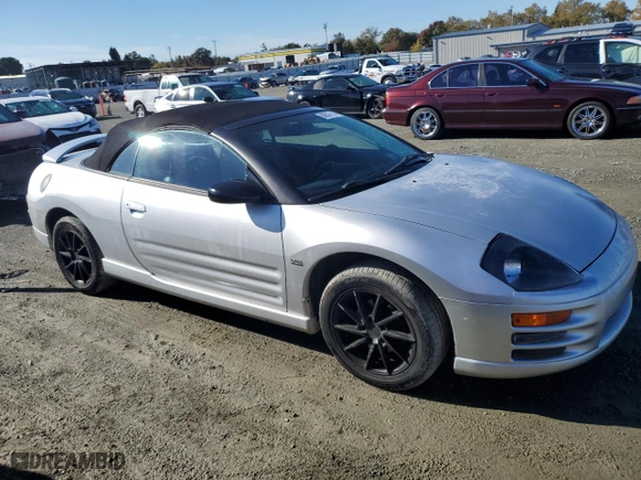 2001 Mitsubishi Eclipse GT with VIN 4A3AE55H01E003998, listed as a Copart auction lot 80507194 with 141,650 mi miles and Salvage Title. Bid and sale history available at carsss.com. Image 4.