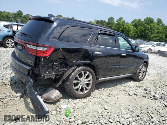 2017 Dodge Durango Citadel Anodized Platinum with VIN 1C4RDHEG5HC774691, listed as a Copart auction lot 57885025 with 176,240 mi miles and Salvage title. Bid and sale history available at DreamBid. Image 3.