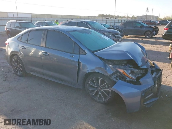 2020 Toyota Corolla SE with VIN 5YFP4RCEXLP014867, listed as a IAAI auction lot 41812152 with 84,744 mi miles. Bid and sale history available at carsss.com. Image 1.