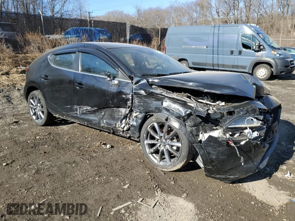 2021 Mazda 3 Select with VIN JM1BPAKL1M1314483, listed as a Copart auction lot 46514875 with 43,316 mi miles and Salvage title. Bid and sale history available at DreamBid. Image 4.