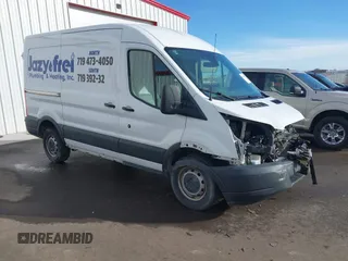 2017 Ford Transit with VIN 1FTYR1CM6HKA89795, listed as a IAAI auction lot 41654927 with 96,489 mi miles and . Bid and sale history available at DreamBid. Image 1.