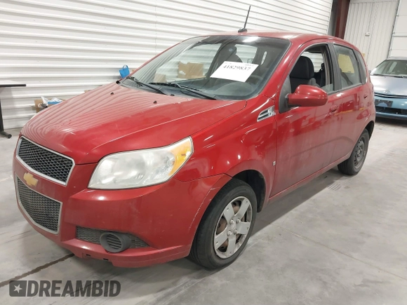 2009 Chevrolet Aveo 1LT with VIN KL1TD66E89B610602, listed as a IAAI auction lot 41829837 with 121,664 mi miles and . Bid and sale history available at DreamBid. Image 2.
