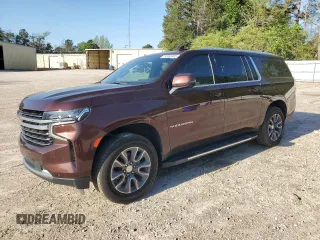 2022 Chevrolet Suburban LT with VIN 1GNSKCKD3NR116646, listed as a Copart auction lot 52483305 with 67,110 mi miles and Salvage Title. Bid and sale history available at carsss.com. Image 1.