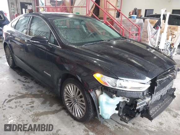 2013 Ford Fusion Titanium Hybrid with VIN 3FA6P0RU4DR281789, listed as a IAAI auction lot 41909115 with 161,008 mi miles and . Bid and sale history available at DreamBid. Image 1.